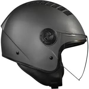 Imagem 2 de Capacete Race Tech One Monocolor - Cinza Titânio Fosco (Aberto)