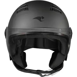 Imagem 3 de Capacete Race Tech One Monocolor - Cinza Titânio Fosco (Aberto)