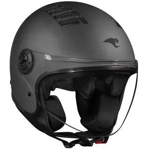 Imagem 5 de Capacete Race Tech One Monocolor - Cinza Titânio Fosco (Aberto)