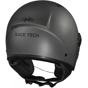 Imagem 8 de Capacete Race Tech One Monocolor - Cinza Titânio Fosco (Aberto)