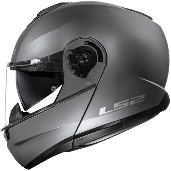 Imagem 1 de Capacete LS2 Strobe 2 FF908 Monocolor - Cinza Titânio Fosco (Articulado)