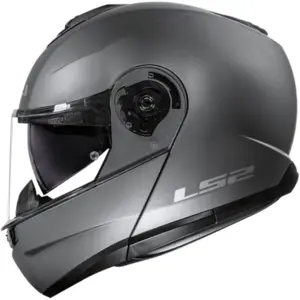 Imagem 1 de Capacete LS2 Strobe 2 FF908 Monocolor - Cinza Titânio Fosco (Articulado)