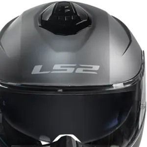 Imagem 4 de Capacete LS2 Strobe 2 FF908 Monocolor - Cinza Titânio Fosco (Articulado)