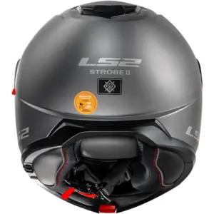 Imagem 5 de Capacete LS2 Strobe 2 FF908 Monocolor - Cinza Titânio Fosco (Articulado)
