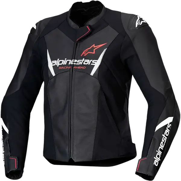 Imagem 1 de Jaqueta Alpinestars Stella Faster V3 Preto/Branco/Coral Fluor (Feminina)