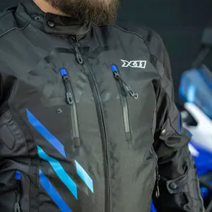 Imagem 4 de Jaqueta X11 Iron 3 Sporadic Preta/Azul