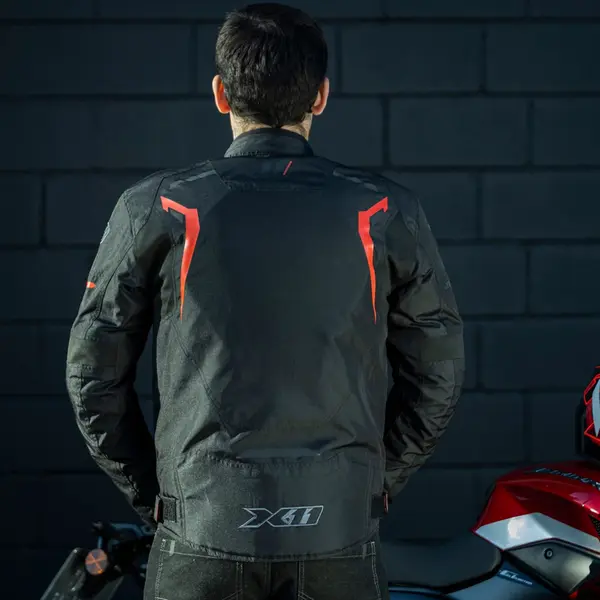 Jaqueta X11 One Sport Sporadic Preto/Vermelho - Grid Motors