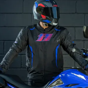 Imagem 4 de Jaqueta X11 One Sport Sporadic Preto/Vermelho/Azul