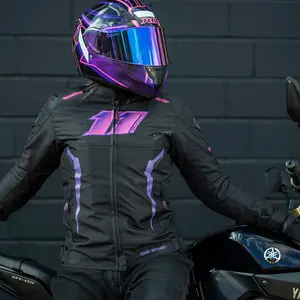 Imagem 9 de Jaqueta X11 One Sport Sporadic Rosa/Roxo (Feminina)