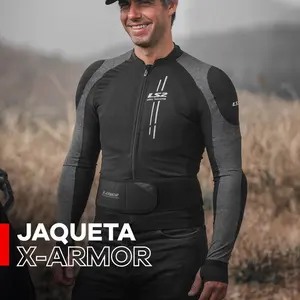 Imagem 7 de Jaqueta LS2 X-Armor - Preto/Prata