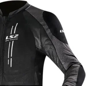 Imagem 3 de Jaqueta LS2 X-Armor - Preto/Prata