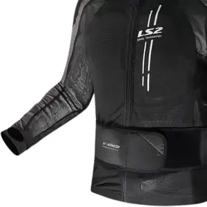 Imagem 4 de Jaqueta LS2 X-Armor - Preto/Prata