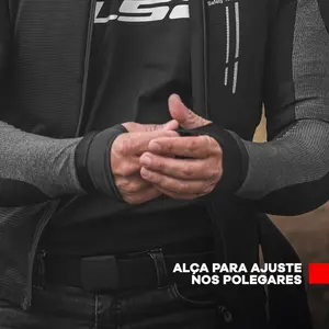 Imagem 8 de Jaqueta LS2 X-Armor - Preto/Prata