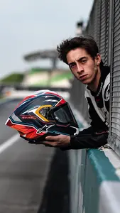 Imagem 8 de Capacete Alpinestars Supertech R10 Pedro Acosta LE - Azul/Branco/Vermelho Fosco (Fibra de Carbono)
