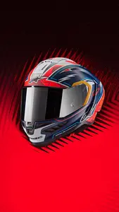 Imagem 12 de Capacete Alpinestars Supertech R10 Pedro Acosta LE - Azul/Branco/Vermelho Fosco (Fibra de Carbono)