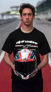 Imagem 10 de Capacete Alpinestars Supertech R10 Pedro Acosta LE - Azul/Branco/Vermelho Fosco (Fibra de Carbono)