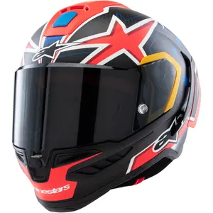 Imagem 3 de Capacete Alpinestars Supertech R10 Jack Miller LE - Preto/Vermelho Fosco (Fibra de Carbono)