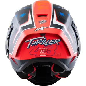 Imagem 7 de Capacete Alpinestars Supertech R10 Jack Miller LE - Preto/Vermelho Fosco (Fibra de Carbono)
