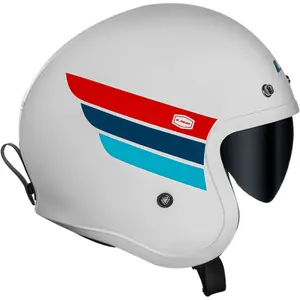 Imagem 2 de Capacete LS2 OF599 Spitfire Retro - Branco/Azul/Vermelho