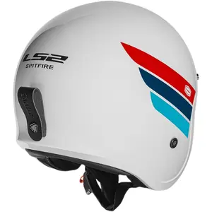 Imagem 6 de Capacete LS2 OF599 Spitfire Retro - Branco/Azul/Vermelho