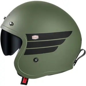 Imagem 1 de Capacete LS2 OF599 Spitfire Retro - Preto/Verde Militar