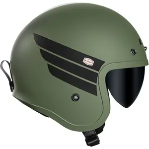 Imagem 2 de Capacete LS2 OF599 Spitfire Retro - Preto/Verde Militar