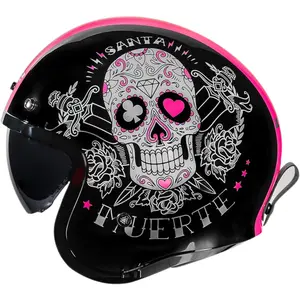 Imagem 1 de Capacete LS2 OF599 Spitfire Pink Muerte - Preto/Rosa