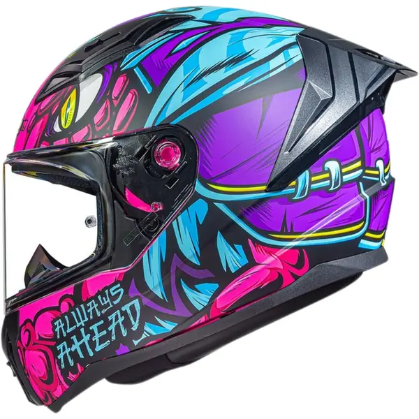 Capacete LS2 Vigo Drillox - Roxo Fosco - Grid Motors
