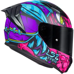 Imagem 3 de Capacete LS2 Vigo Drillox - Roxo Fosco