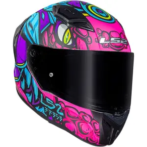 Imagem 5 de Capacete LS2 Vigo Drillox - Roxo Fosco