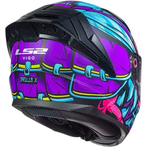Imagem 9 de Capacete LS2 Vigo Drillox - Roxo Fosco