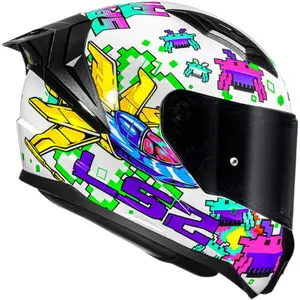 Imagem 3 de Capacete LS2 Vigo Space Attack - Branco