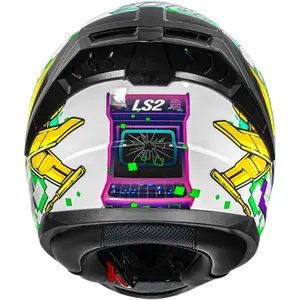 Imagem 9 de Capacete LS2 Vigo Space Attack - Branco