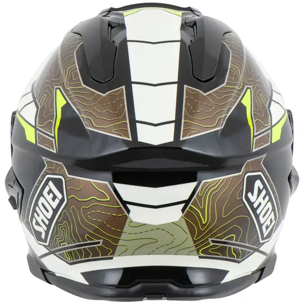 Capacete Shoei GT-Air 3 Hike TC-11 - Branco/Bronze/Amarelo Fluor