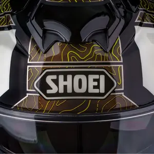 Imagem 8 de Capacete Shoei GT-Air 3 Hike TC-11 - Branco/Bronze/Amarelo Fluor