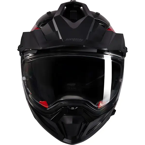 Capacete Nolan N70-2X Ruvido - Preto/Branco/Vermelho - Grid Motors