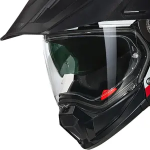 Imagem 3 de Capacete Nolan N70-2X Ruvido - Preto/Branco/Vermelho