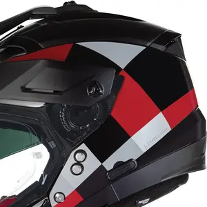 Imagem 4 de Capacete Nolan N70-2X Ruvido - Preto/Branco/Vermelho