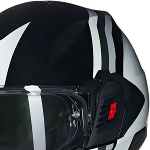 Imagem 4 de Capacete Nolan N120-1 Lineo - Branco/Cinza/Preto (Articulado)