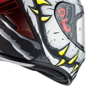 Imagem 5 de Capacete NZI Trendy 3 Stream Raptor - Preto/Cinza/Vermelho