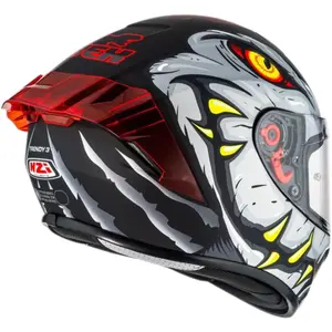 Imagem 2 de Capacete NZI Trendy 3 Stream Raptor - Preto/Cinza/Vermelho