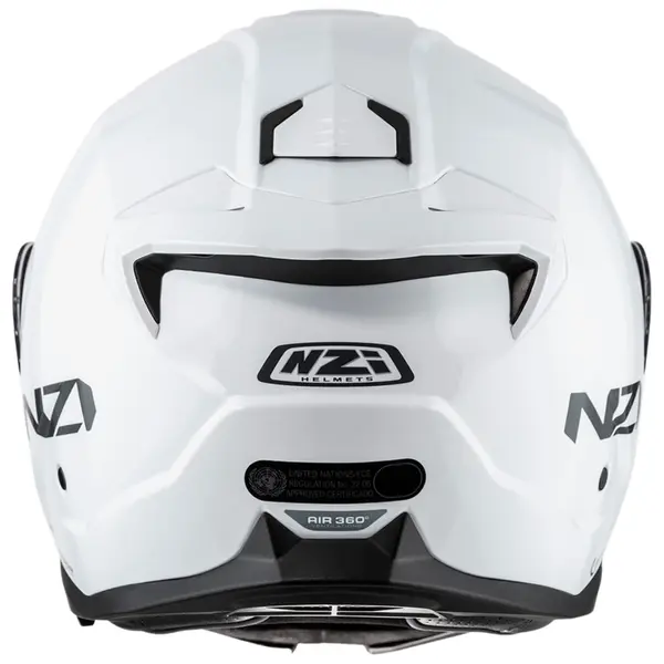 Capacete NZI Combi 3 Duo Monocolor - Branco (Articulado) - Grid Motors