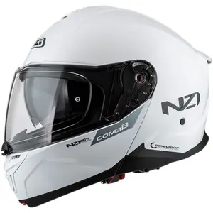 Capacete NZI Combi 3 Duo Monocolor - Branco (Articulado)