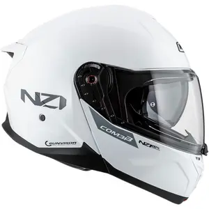 Imagem 2 de Capacete NZI Combi 3 Duo Monocolor - Branco (Articulado)
