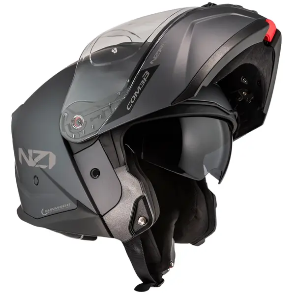 Capacete NZI Combi 3 Duo Monocolor - Cinza Fosco (Articulado