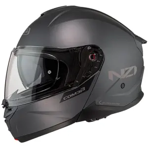 Capacete NZI Combi 3 Duo Monocolor - Cinza Fosco (Articulado