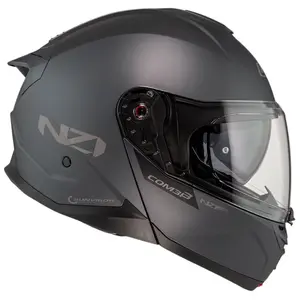 Imagem 2 de Capacete NZI Combi 3 Duo Monocolor - Cinza Fosco (Articulado)