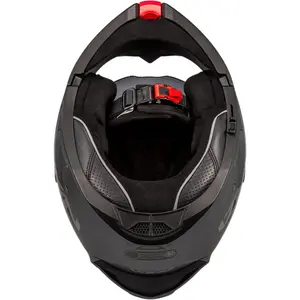 Imagem 7 de Capacete NZI Combi 3 Duo Monocolor - Cinza Fosco (Articulado)