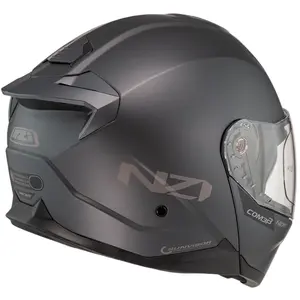 Imagem 6 de Capacete NZI Combi 3 Duo Monocolor - Cinza Fosco (Articulado)