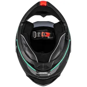 Imagem 6 de Capacete NZI Combi 3 Duo Daily - Preto/Azul/Cinza (Articulado)